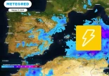 A partir de las 14 horas crecerán tormentas fuertes en Aragón, Castilla-La Mancha, Baleares y Comunidad Valenciana