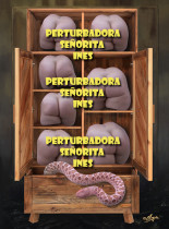 PERTURBADORA SEÑORITA INES - Ilustración y cuento de Oswaldo Mejía.  (Derechos de autor, protegidos)