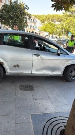 Momento del arresto del conductor que ha sembrado el caos en Villanueva del Trabuco