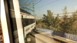 Descarrila un tren en San Fernando de Henares