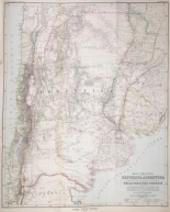 Mapa original de la República Argentina y sus estados adyacentes (1875)