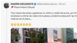 Muestra lo que ha cambiado en esta céntrica plaza de Madrid tras estar de obras: el resultado es demoledor