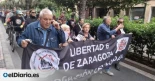 Cientos de personas reclaman en las calles de la capital aragonesa la amnistía para los dos últimos de 'Los 6 de Zaragoza'