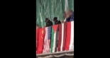 Activistas cambian la bandera de Israel por una de Palestina en la copa del mundo de esgrima en Palma (CAT)