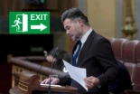 VÍDEO | Escena surrealista: PP y Vox abandonan el Congreso mientras Rufián habla de vivienda