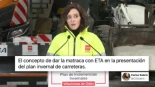 Ayuso se supera y saca a ETA... en la presentación del plan invernal de carreteras