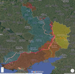 Mapa de evolución de la guerra de Ucrania desde 2022 hasta hoy. Un pequeño análisis