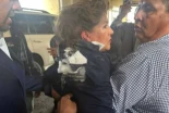 VÍDEO | Lanzan un cóctel molotov contra una diputada de Honduras mientras atendía a los periodistas