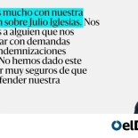 Tres años de investigación para poner a Julio Iglesias en este titular