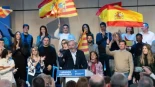 El PP aragonés cierra su campaña con un grupo que canta "Vamos a volver al 36"