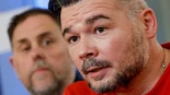 Rufián se queda solo tanto dentro como fuera de ERC