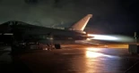 El Eurofighter prueba combustible sostenible de noche en Torrejón para reducir su huella infrarroja