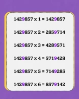Por qué el 142857 es un número mágico que fascina a los matemáticos desde hace siglos