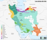 El mapa de las etnias de Irán