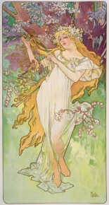 Primavera: detalles de Alphonse Mucha [Eng]