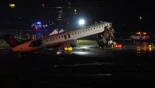 Revelan video del choque entre avión de Air Canada con camión de bomberos en aeropuerto de Nueva York