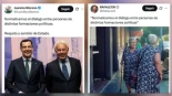 Moreno Bonilla se muestra con Felipe González como ejemplo de "diálogo" con otras formaciones y desata el pitorreo: "Si es más de derechas que tú"