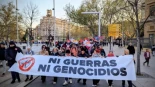 El “OTAN no, bases fuera” vuelve a sonar con fuerza en las calles de Zaragoza