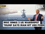 Trump admite que Irán atacó al portaviones  USS Ford desde "17 ángulos"; la Guardia Revolucionaria Islámica "hunde 3 buques de combate ... [VID Eng]
