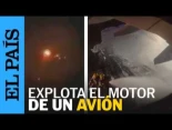 Un avión aterriza de emergencia en São Paulo al explotar uno de sus motores