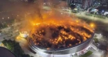 Un incendio destruyó el techo del Velódromo del Parque Olímpico de Río de Janeiro