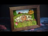 Como hacer un DIORAMA casa HOBBIT en un marco de fotos