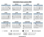Así serán todas las fases de la Luna en 2026, mes a mes