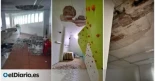 El polideportivo que "se cae a cachos" y Almeida no arreglará este año: techos en ruinas y salida de emergencia bloqueada