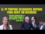 El PP propone Desahucios rápidos para gente sin recursos, pero Oskar Matute les canta las 40