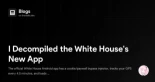 He descompilado la nueva aplicación de la Casa Blanca (ENG)