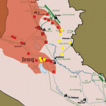 Pozos de petróleo e infraestructuras vs Territorio ocupado por las fuerzas del ISIS/ISIL en Iraq