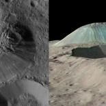 La sonda Dawn detecta un volcán de hielo y agua en el planeta enano Ceres