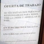 Oferta de trabajo para salir de la crisis [Humor]