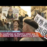 TVE informa de la "procesión laica" de Madrid
