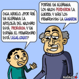 Nazismo vs Franquismo (Viñeta)