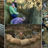 Un historiador construye una trinchera de la 1ª Guerra Mundial e invita otros aficionados a una recreación [ENG]