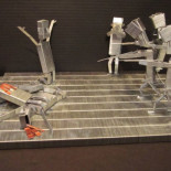 El Tres de Mayo de Goya recreado con grapas