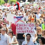 Huelga en la universidad de Murcia, seguimiento de un 90% - 95%.