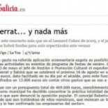 Vigo se gasta la mitad del presupuesto cultural del verano, de 469.000€, en el concierto de Sabina y Serrat