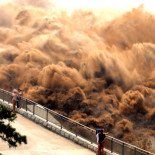 Las impresionantes imágenes del lavado del Río Amarillo