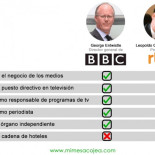 Mi mesa cojea: BBC vs TVE