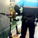 Primera multa por exceso de velocidad a un patinete eléctrico y retirada del mismo a depósito