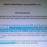 Bankia recompró sus participaciones a un grupo privilegiado pocos meses antes de la quiebra
