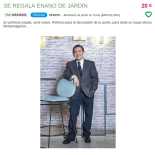 Se regala enano de jardín