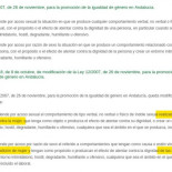 La Junta de Andalucía cambia la definición de "acoso sexual": el hombre ya no puede ser víctima