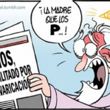 Viñeta de humor: Tal y como esta nuestra justicia... ¿Que pasaría si el juicio final lo llevara la justicia española?