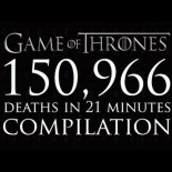 Las 150966 muertes de juego de tronos en un video