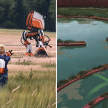 Imágenes de Simon Stålenhag, Sci-Fi retro