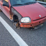 Detenida en Girona por conducir ebria, sin una rueda y en dirección contraria en la AP-7