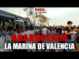 Impactante vídeo de la Marina de Valencia abarrotada